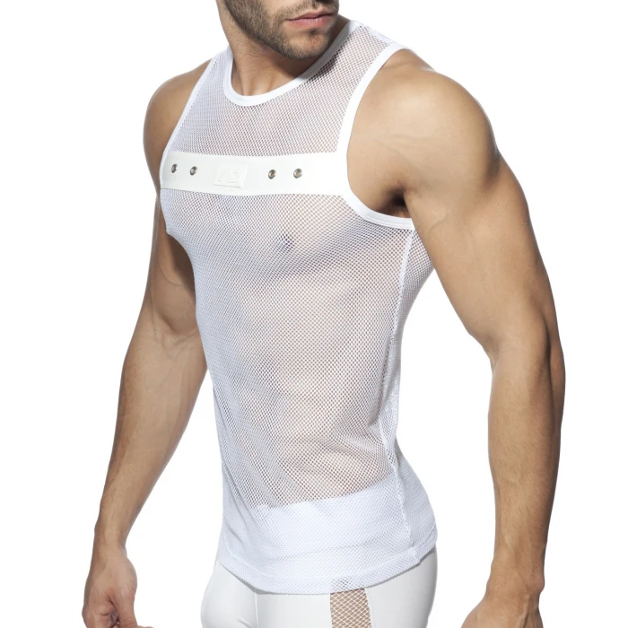 camiseta-de-tirantes-addicted-mesh-mixed-tank-top-blanco-lateral