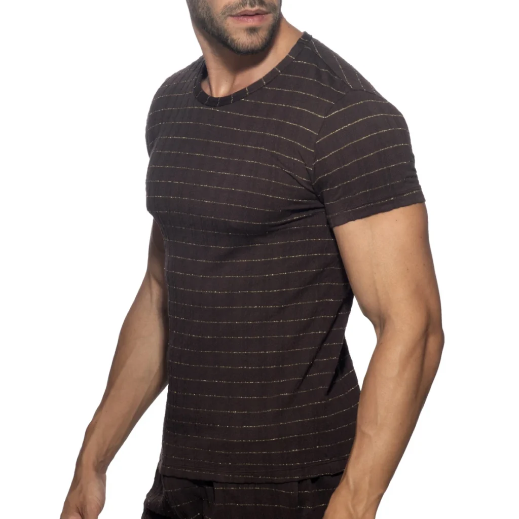 camiseta-para-hombres-addicted-opal-t-shirt-marron-lateral