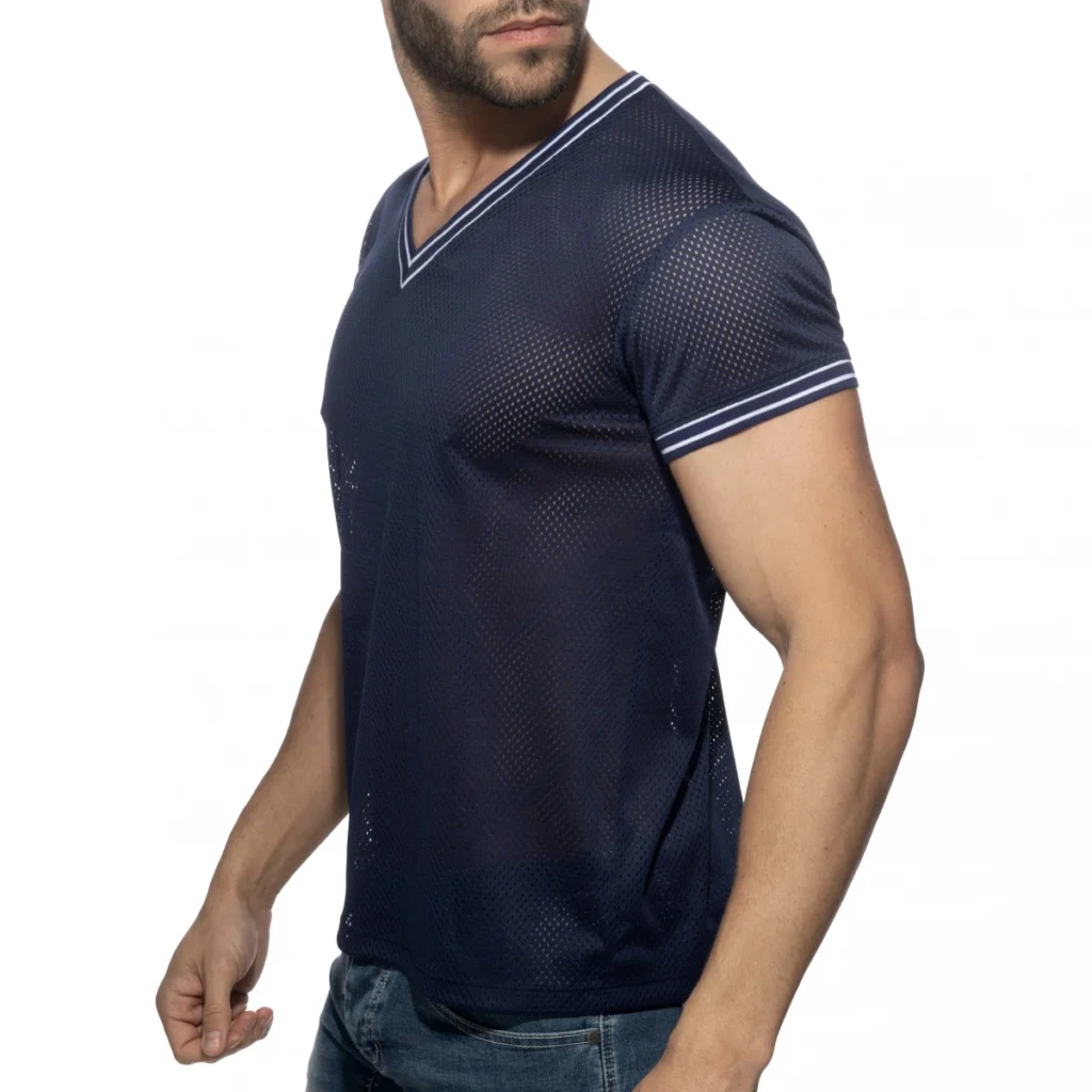 camiseta-para-hombres-addicted-slam-v-neck-t-shirt-azul-marino-lateral