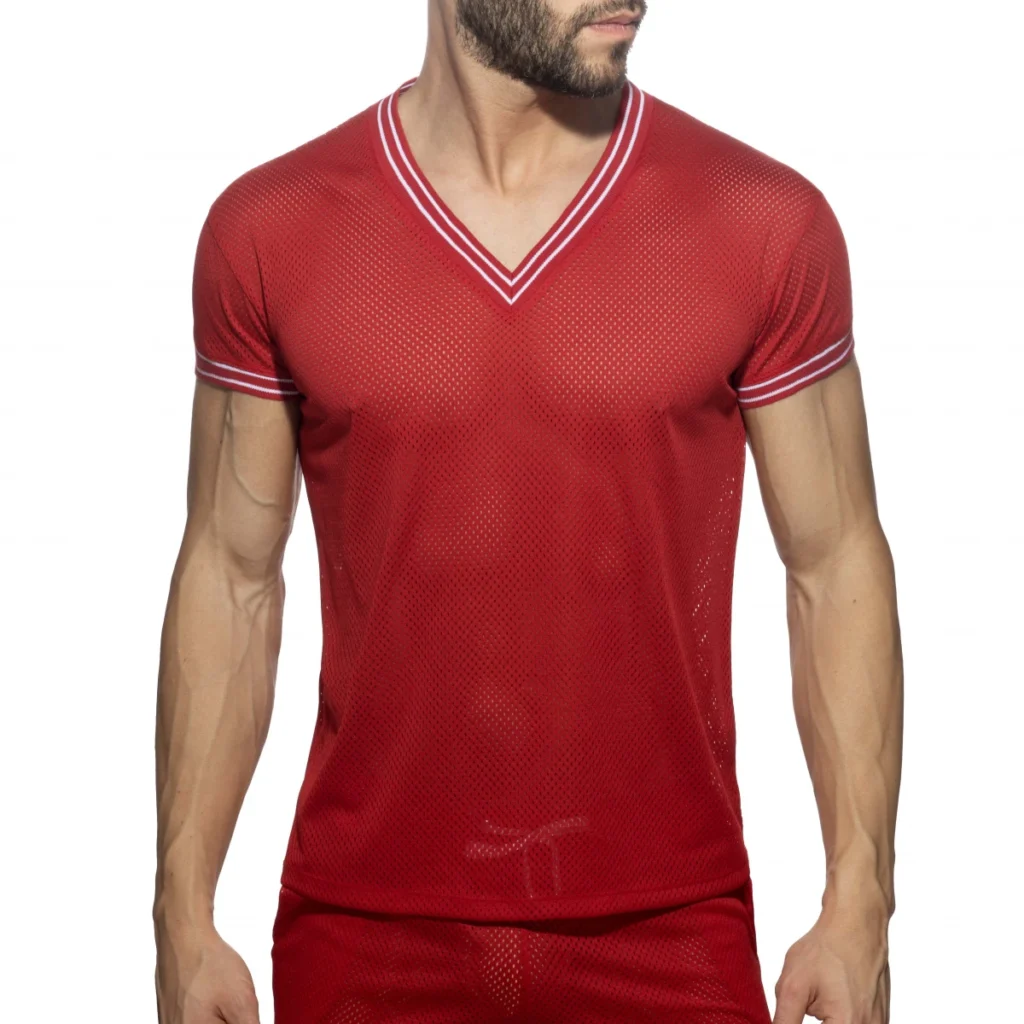 camiseta-para-hombres-addicted-slam-v-neck-t-shirt-rojo-frontal
