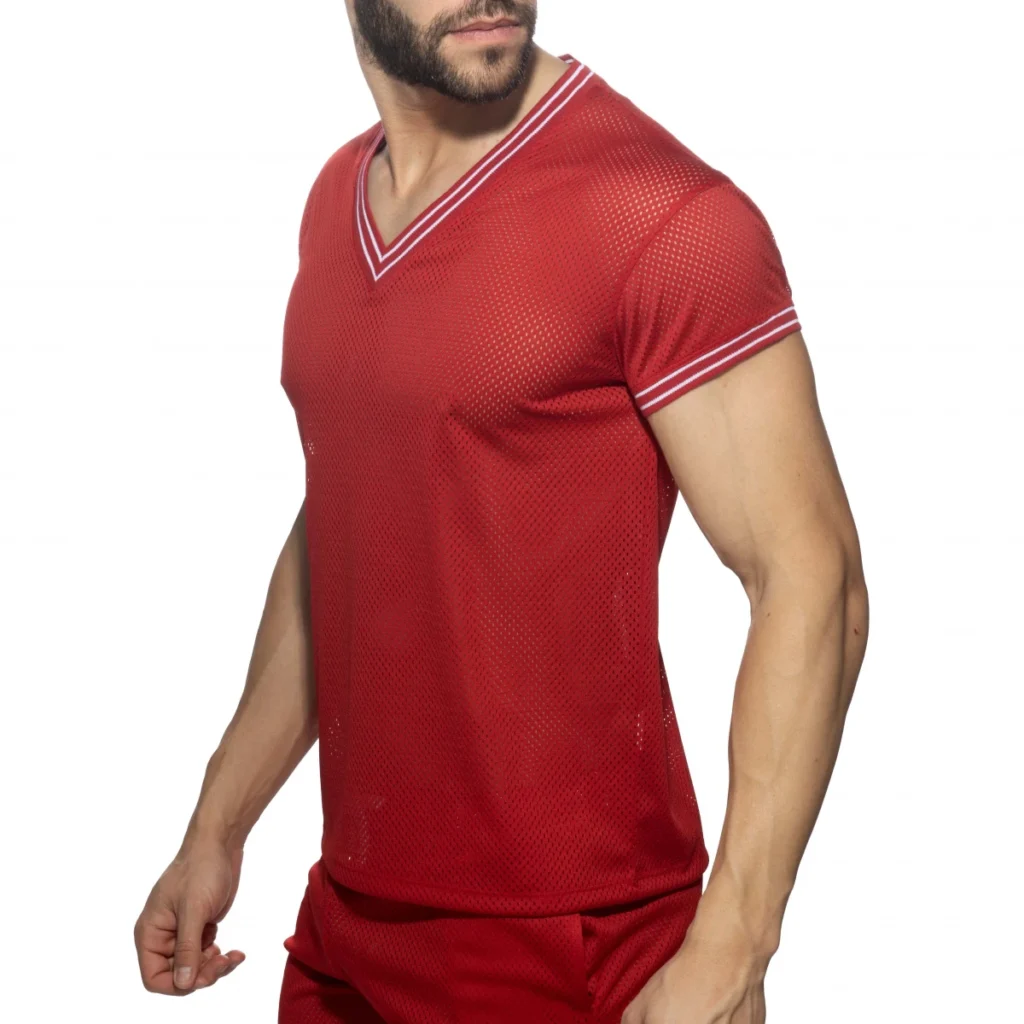 camiseta-para-hombres-addicted-slam-v-neck-t-shirt-rojo-lateral